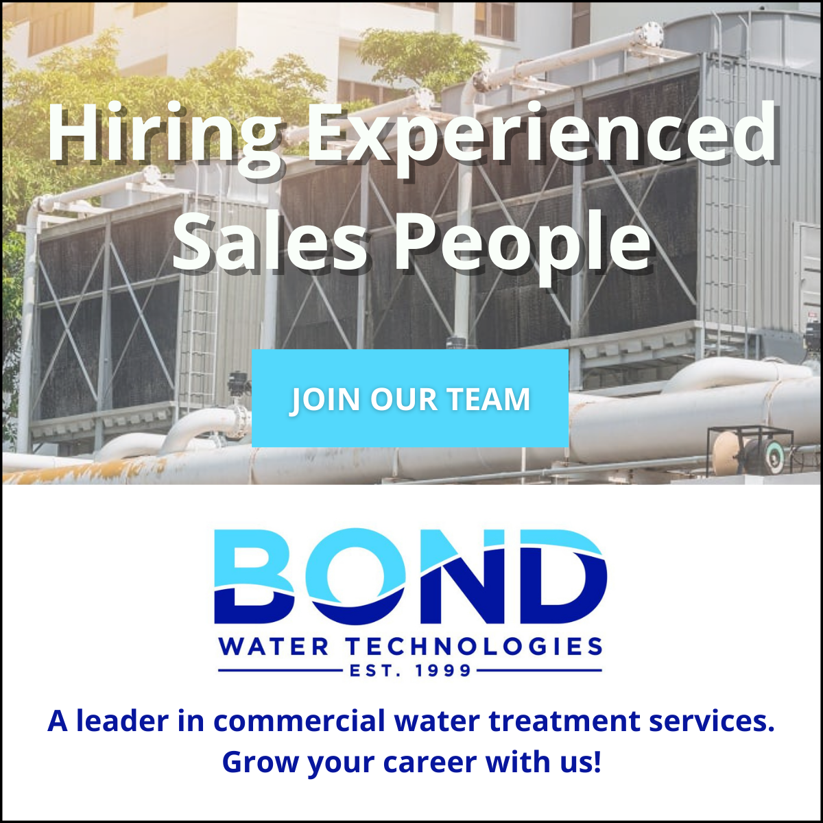 Commercial water treatment sales jobs