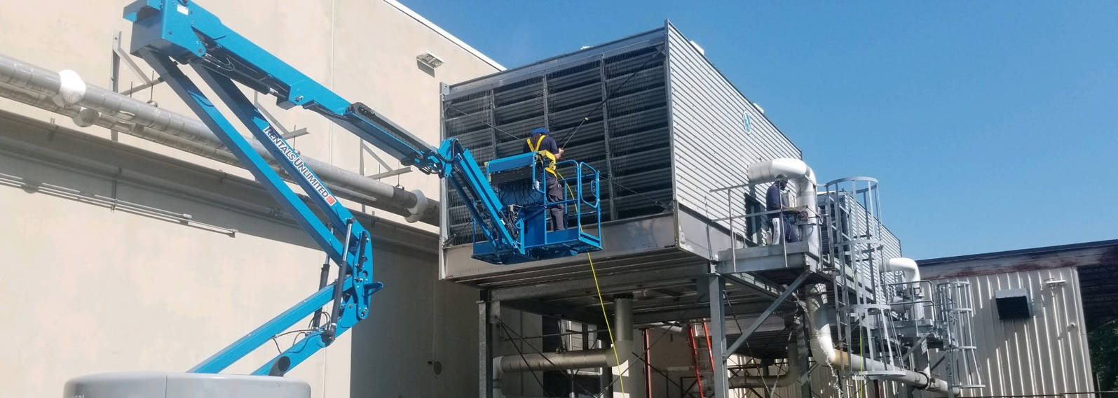 Cooling tower disinfection and cleaning